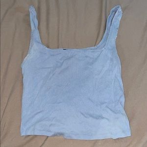 Baby Blue Square Neckline Tank
